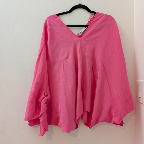 ZARA fluid tied blouse - Picture 6 of 8